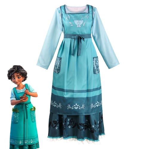 Double Villages Unisex-Kostüm, Mirabel-Kleid, Isabela Madrigal, Prinzessinnenkleid, Outfits für Mädchen und Frauen (Julieta, Größe 3XL) von Double Villages