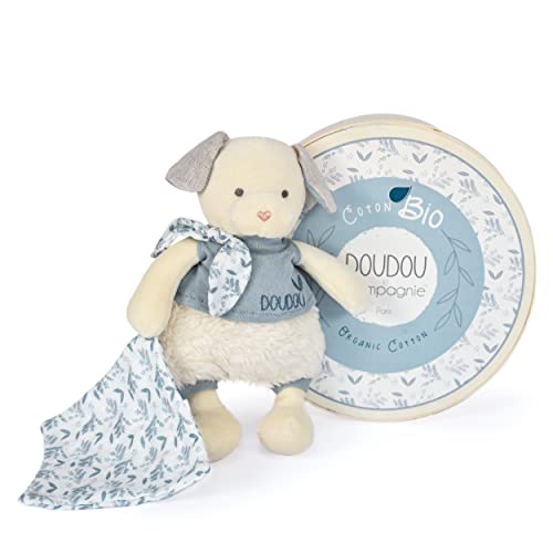 Doudou et Compagnie - Doudou Dog - Schmusetuch Bio - Blau - 22 cm - DOUDOU Botanic Bio - DC3964 Doudou et Compagnie - Doudou Dog - Schmusetuch Bio - Blau - 22 cm - DOUDOU Botanic Bio - DC3964 von Doudou et Compagnie