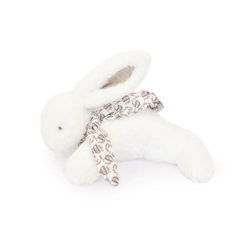 Doudou et Compagnie - Kuschelhase – Plüschtier Hase mit Schal aus Leinen – Weiß – 29 cm – für Kinder ab der Geburt – Kuscheltier verloren – mit Geschenkbox zum Verschenken – DC4142 Doudou et Compagnie - Kuschelhase – Plüschtier Hase mit Schal aus Leinen – Weiß – 29 cm – für Kinder ab der Geburt – Kuscheltier verloren – mit Geschenkbox zum Verschenken – DC4142 von Doudou et Compagnie