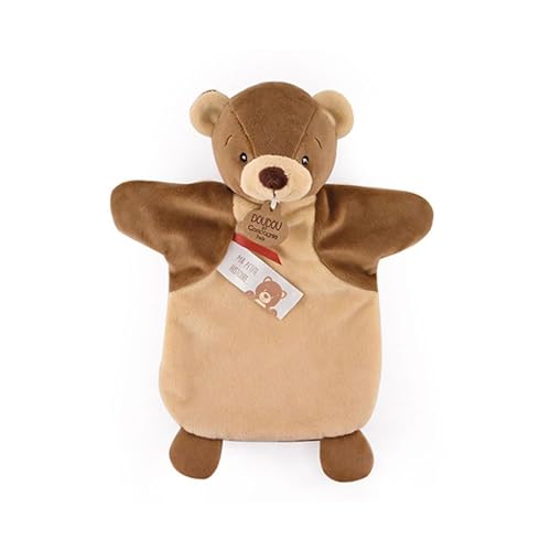 Doudou et Compagnie - DC4013 Kuscheltier mit Handpuppe – Bär von Doudou et Compagnie