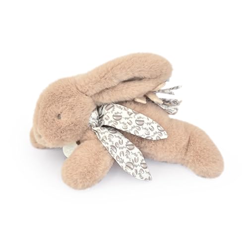 Doudou et Compagnie - Kuscheltier Hase – Plüschtier Hase mit Schal aus Leinen – Beige Sand – 29 cm – für Kinder ab der Geburt – Kuscheltier verloren – mit Geschenkbox – DC4144 Doudou et Compagnie - Kuscheltier Hase – Plüschtier Hase mit Schal aus Leinen – Beige Sand – 29 cm – für Kinder ab der Geburt – Kuscheltier verloren – mit Geschenkbox – DC4144 von Doudou et Compagnie