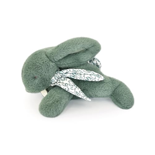 Doudou et Compagnie - Kuscheltier Hase – Plüschtier Hase mit Schal aus Leinen – Salbeigrün – 29 cm – für Kinder ab der Geburt – Kuscheltier verloren – mit Geschenkbox – DC4143 Doudou et Compagnie - Kuscheltier Hase – Plüschtier Hase mit Schal aus Leinen – Salbeigrün – 29 cm – für Kinder ab der Geburt – Kuscheltier verloren – mit Geschenkbox – DC4143 von Doudou et Compagnie