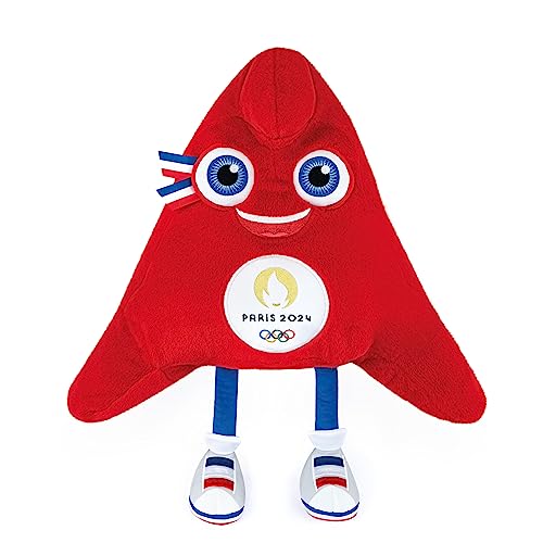 Doudou et Compagnie - Lizenz JO Paris 2024 Olympische Spiele und Paralympic Maskottchen OLY 50 cm, JO2503, rot von Doudou et Compagnie