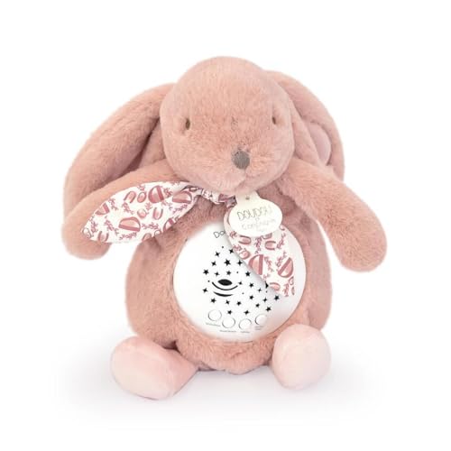 Doudou et Compagnie Nachtlicht Musical Kaninchen - Rosa von Doudou et Compagnie