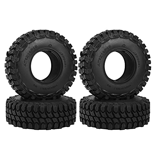 Doumneou 4 Stück Reifen, 110 mm, 1.9, Gummireifen für 1/10 Auto, Fernbedienung auf Axial SCX10 90046 SCX10 III AXI03007 TRX4 D90 von Doumneou