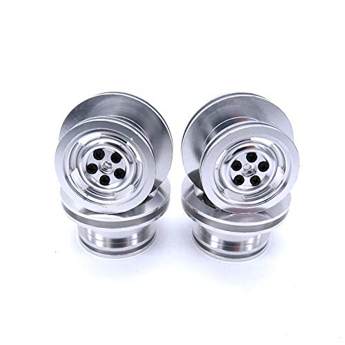 Doumneou 4Pcs Rc Auto Metall Rad Nabe Räder Felge für 1/12 Mn D90 D91 D96 D99S Modell Auto Zubehör von Doumneou