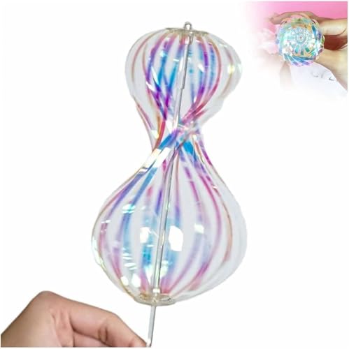 Magic Rainbow Spinner, Rainbow Twirler Stick, Bubble Magic Wand, Magic Party Bubble Wand, Rainbow Spinner Toy, Spin Glitter Stick, Variable Twirler Stick Rave Toys for Party (3pcs) von Doxenem