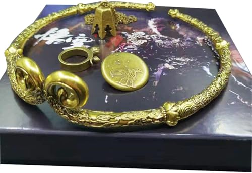 Black Mythical Goku Simulation Tight Hoops 4 Stück Ornament Set mit Verpackung. Enthält Dicke Reifen, Top-Kette, Fingerring, Abzeichen; Wohnzimmer Ornament, Auto-Anhänger, Geburtstagsgeschenk. Black Mythical Goku Simulation Tight Hoops 4 Stück Ornament Set mit Verpackung. Enthält Dicke Reifen, Top-Kette, Fingerring, Abzeichen; Wohnzimmer Ornament, Auto-Anhänger, Geburtstagsgeschenk. von Doyomtoy