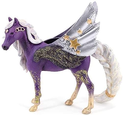 Doyomtoy Einhorn Spielfigur Meereseinhorn Familie,Regenbogeneinhorn,Mythische Pegasus Einhorn Modell Magische Energie Kreatur Solide Farbige Einhorn von Doyomtoy