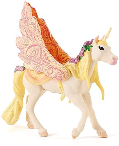 Doyomtoy Einhorn Spielfigur Meereseinhorn Familie,Regenbogeneinhorn,Mythische Pegasus Einhorn Modell Magische Energie Kreatur Solide Farbige Einhorn von Doyomtoy