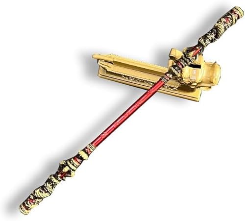 Doyomtoy Schwarzer Mythos Wukong Spiel Peripherie Spielzeug Handpuppe direkt das Schicksal der Goldband Stick 30CM alle Metallhandwerk Ornamente von Doyomtoy