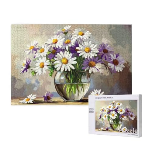 Blume Puzzle 1000 Teile Erwachsene, Groß Puzzle anlage Muster Design, Holz Jigsaw 75x50cm Size mit Geschenkboxverpackung for Wanddeko Wohnzimmer, Geschenke für Frauen, Geschenke für Männer,Model1468 Blume Puzzle 1000 Teile Erwachsene, Groß Puzzle anlage Muster Design, Holz Jigsaw 75x50cm Size mit Geschenkboxverpackung for Wanddeko Wohnzimmer, Geschenke für Frauen, Geschenke für Männer,Model1468 von Dozsconz
