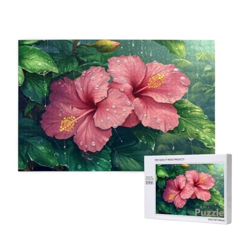 Puzzle 1000 Teile Erwachsene, Blume Puzzle Rosa Muster Design, Groß Holz Jigsaw 75x50cm Size mit Geschenkboxverpackung for Wanddeko Wohnzimmer, Geschenke für Frauen, Geschenke für Männer,Model347 Puzzle 1000 Teile Erwachsene, Blume Puzzle Rosa Muster Design, Groß Holz Jigsaw 75x50cm Size mit Geschenkboxverpackung for Wanddeko Wohnzimmer, Geschenke für Frauen, Geschenke für Männer,Model347 von Dozsconz
