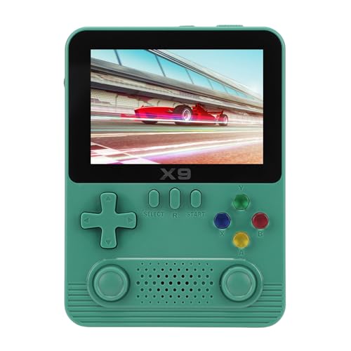 Dpofirs Pocket Video Handspielkonsole, Retro Handspielkonsole mit 3,5 Zoll IPS Bildschirm, Unterstützt 2 Spieler, 6000 mAh Akku (Green) von Dpofirs