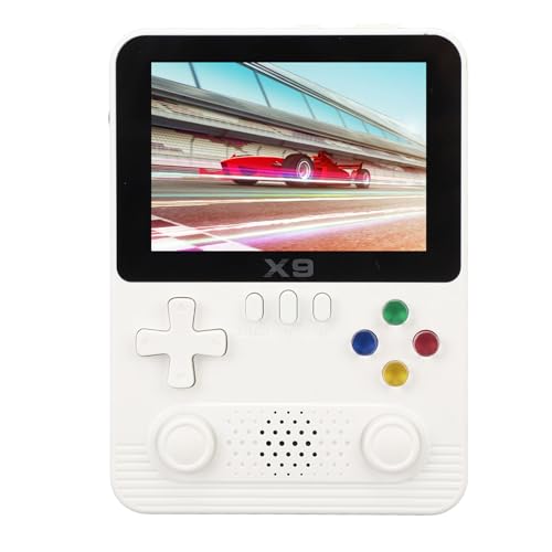 Dpofirs Pocket Video Handspielkonsole, Retro Handspielkonsole mit 3,5 Zoll IPS Bildschirm, Unterstützt 2 Spieler, 6000 mAh Akku (White) von Dpofirs