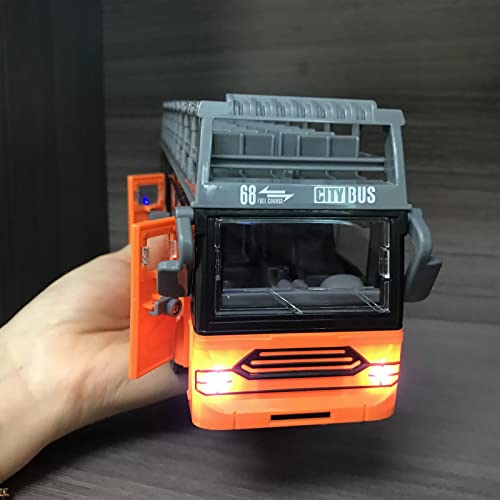 Dpofirs RC Truck Ferngesteuerter Bus, Ferngesteuerter Bus Elektronische 4 Kanäle Öffnende Türen Beschleunigungsfunktion RC DoubleDecker Bus Autos Spielen Spielzeug Geburtstagsgeschenk (QH204 9 von Dpofirs