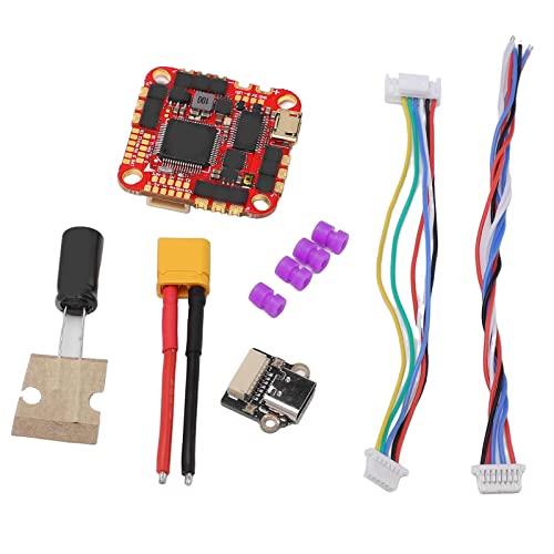 HAKRC F722 Flight Controller Kit mit 40 A ESC-Kondensator, Verdickte Kupferhaut, Überstromfähigkeit, Stärker für FPV Racing Drone Aircraft, Schwarz von Dpofirs