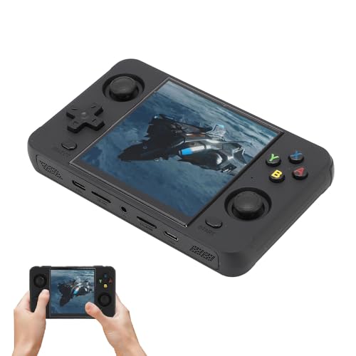 Handheld Spielekonsole, RK3566 ARM Quad Core Retro Gaming mit 4 Zoll IPS Bildschirm, 4000 MAh und 6 Stunden Akkulaufzeit, 720 X 720 Hohe Auflösung und Reibungsloser Betrieb (16G von Dpofirs