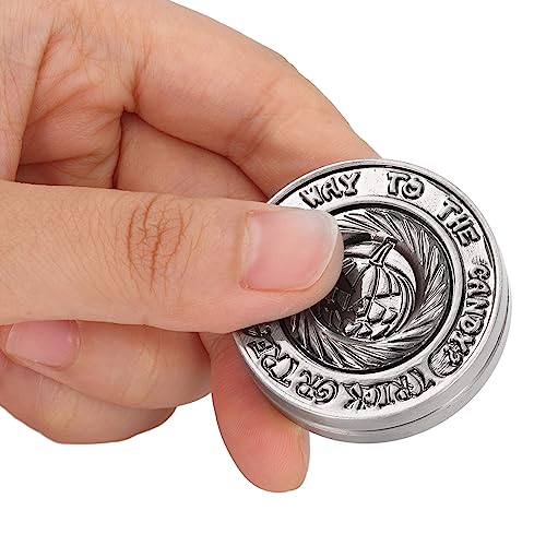 Haptische Münze, Kürbis Fidget Slider Spielzeug Stressabbau Metall Fidget Clicker, Metall EDC Sinnesspielzeug für Erwachsene ADHS Geburtstagsgeschenk Erwachsene von Dpofirs