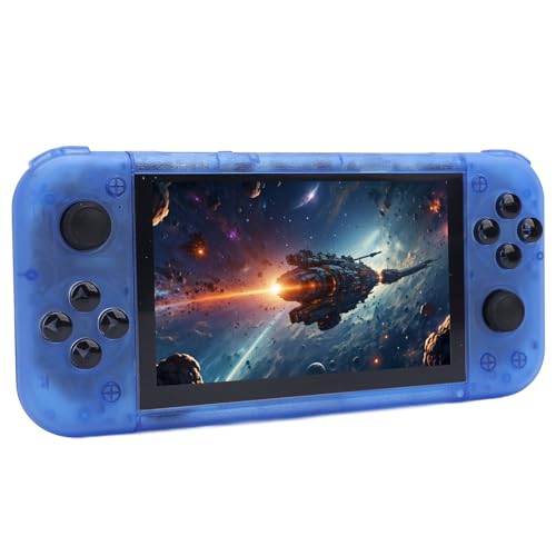 RG50xx Retro Handheld Game Console, 5 Zoll IPS 800x480 Tragbarer Spielemulator mit 128 GB Karte für 2D 3D Spiele, Unterstützt HD Multimedia Interface TV Output (Blue) von Dpofirs