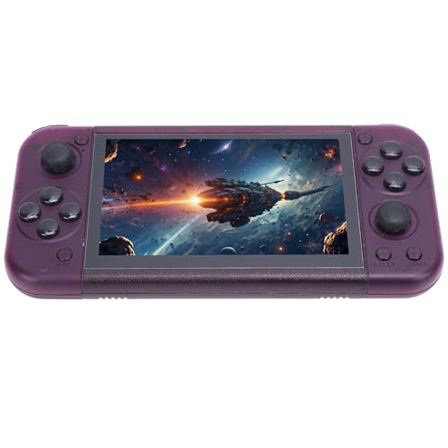 RG50xx Retro Handheld Game Console, 5 Zoll IPS 800x480 Tragbarer Spielemulator mit 128 GB Karte für 2D 3D Spiele, Unterstützt HD Multimedia Interface TV Output (Violet) von Dpofirs