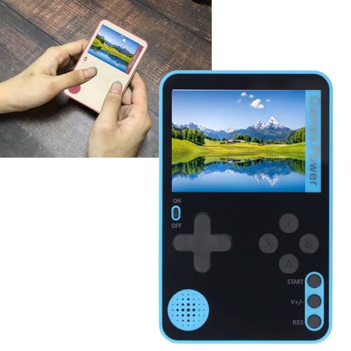 Retro-Handspielkonsole, Tragbarer Game-Player mit 2,4-Zoll-Bildschirm und Hochauflösender Grafik, Geeignet für Reisen Im Freien, Minielektronisches Spielzeug, Geschenke für (Blue) von Dpofirs