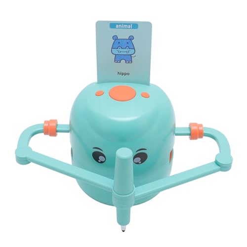 Zeichenroboter, Intelligenter Zeichenroboter für Kinder, Interaktiver Pädagogischer Zeichenroboter, Zeichnen Lernen, mit 100 Wortkarten und 2 Stiften, Automatischer (Green) von Dpofirs