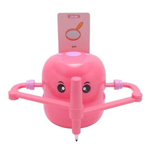 Zeichenroboter, Intelligenter Zeichenroboter für Kinder, Interaktiver Pädagogischer Zeichenroboter, Zeichnen Lernen, mit 100 Wortkarten und 2 Stiften, Automatischer (Rose) von Dpofirs