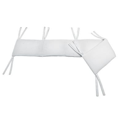 Dr. Sonne Nestchen für Beistellbett Waffelpiquet Uni weiss 26 x 170 cm von Dr. Sonne