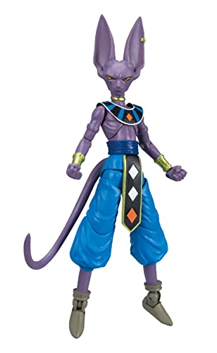 Dragon Ball Bandai Evolve Beerus Anime Figur, Super Beerus Figur Anime Spielzeug, Actionfiguren Anime Geschenke und Anime Merch aus Manga und Anime Beerus Spielzeug, Violett, 12,5 cm von BANDAI