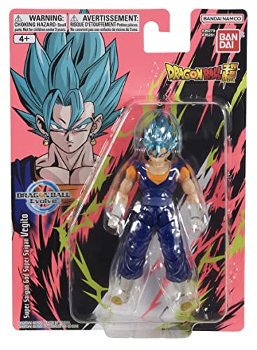 Dragon Ball Bandai Evolve Figures Super Saiyan God Super Saiyan Vegito Super Saiyan God Super Saiyan Vegito Action Figure 17 cm Articulated Figure Bandai Dragon Stars, 36281,Blue von Dragon Ball Super