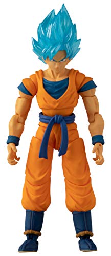 BANDAI Dragon Ball Evolve Blue Goku Anime-Figur, Dragon Ball Super Blue Goku Anime-Spielzeugfigur, Actionfigur, Anime-Geschenk, Fanartikel, Dragon Ball-Manga, Anime Goku-Spielzeug, 12,5 cm von BANDAI