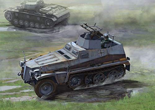 Dragon Models DR6878 Modellbausatz Kriegsfahrzeug aus Kunststoff zur Montage, Sd.Kfz. 250/4 Zwilling Mg34, Maßstab 1:35 von Dragon Models