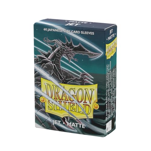 Arcane Tinmen 11124 Dragon Shield-Matte Japanese Size Sleeves 60pk-Jet, Multicoloured Arcane Tinmen 11124 Dragon Shield-Matte Japanese Size Sleeves 60pk-Jet, Multicoloured von Dragon Shield