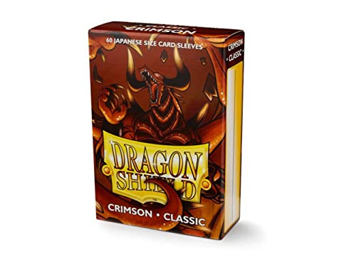 Dragon Shield AT-10621 Classic Japanese Size Sleeves 60pk-Crimson, Multicoloured von Dragon Shield