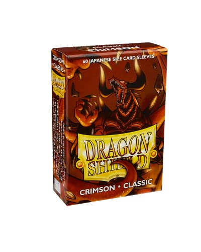 Dragon Shield AT-10621 Classic Japanese Size Sleeves 60pk-Crimson, Multicoloured von Dragon Shield