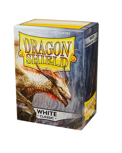 Dragon Shield Sleeves - WHITE - Standard Size Deck Protectors (100 ct) Arcane... von Dragon Shield