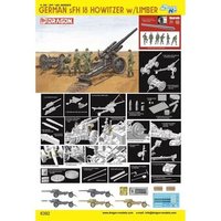 DRAGON 540006392 1:35 German s.FH.18 Howitzer w/Limber von Dragon