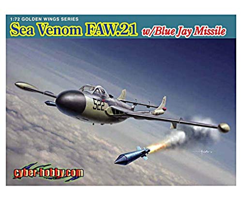 Dragon 500725108-1:72 Sea Venom FAW.21 Model Building Kit mit Blue Jay Missile von Dragon Alliance