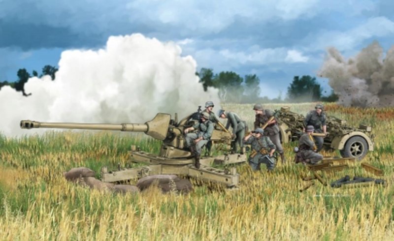 PAK 43/3 L/71 mit Behelfslafette PAK 43/3 L/71 mit Behelfslafette von Dragon