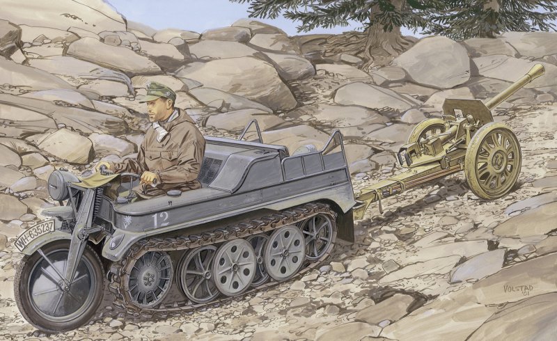 Sd.Kfz.2 kl. Kettenkrad m. Püppchen von Dragon