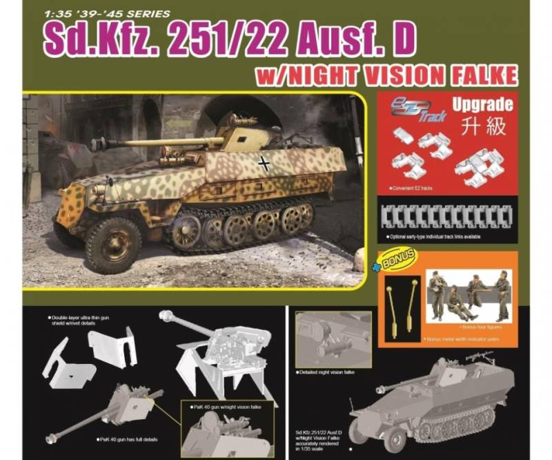 Sd.Kfz.251/22Ausf.Dw/NightVis.Falke von Dragon