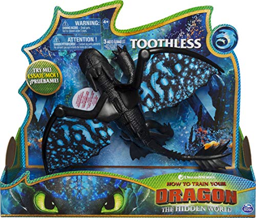 Dragons Movie Line - Deluxe Dragons, Actionfigur mit Licht - & Soundeffekten, Drachenzähmen leicht gemacht 3, Die geheime Welt von Dragons