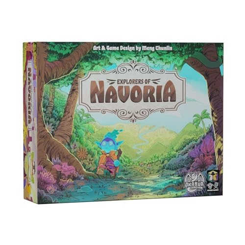 Dranda Games Explorers of Navoria Basisspiel – Abenteuer, Worker Placement und Engine Building für 1 bis 4 Spieler von Dranda Games