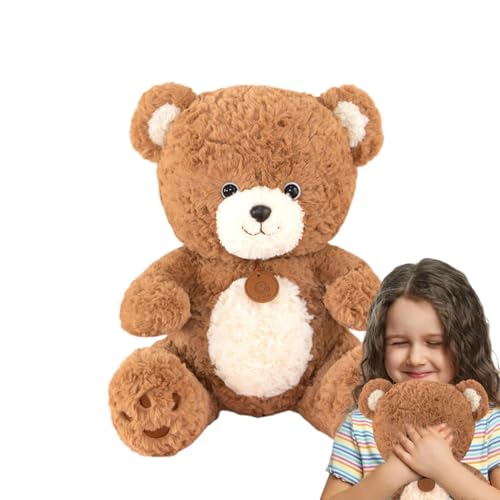 Dranng Bärenpuppe,Bär Stofftier, Süßes Bär Plüschbär Puppenkissen, 11,8 Zoll weiches Plüschtierspielzeug für Kinder, Babys, Kleinkinder, Erwachsene, Mädchen, von Dranng