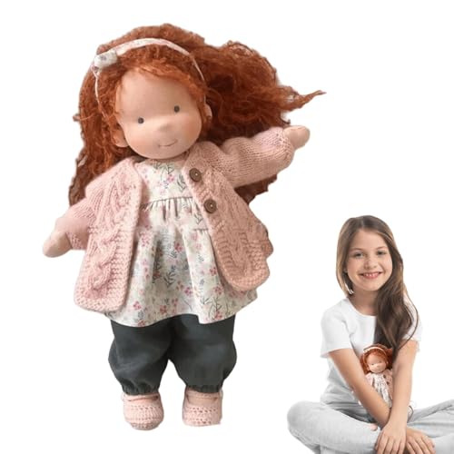 Dranng Bjd Puppen - Tragbare Plüsch-Stoffpuppen - Stofftier, handgefertigte Plüschpuppe mit Kleidung, Stoffpuppe für Mädchen, REGT die Fantasie an, Geschenk für Kinder von Dranng