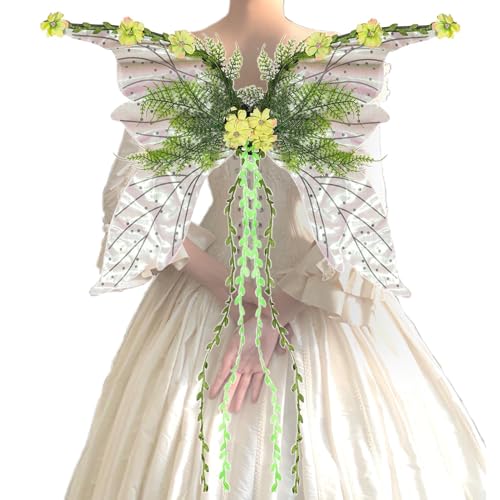 Dranng Erwachsenen Feenflügel | Glitzernde Flügel Kostüm - Für Halloween Fasching Weihnachten Bühnenauftritte Cosplay Dranng Erwachsenen Feenflügel | Glitzernde Flügel Kostüm - Für Halloween Fasching Weihnachten Bühnenauftritte Cosplay von Dranng