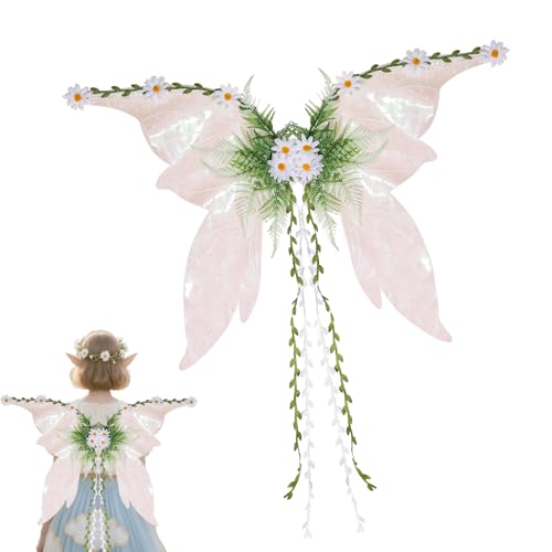 Dranng Feenflügel für Mädchen - Glitzernde Flügel Kostüm - Für Halloween Fasching Weihnachten Bühnenauftritte Cosplay Dranng Feenflügel für Mädchen - Glitzernde Flügel Kostüm - Für Halloween Fasching Weihnachten Bühnenauftritte Cosplay von Dranng