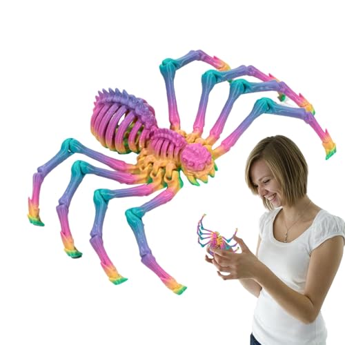 Dranng Gelenkspinne, Spinnen-Zappelspielzeug,Executive Desk Toys Riesenspinne - Mystery Spider 3D-bewegliche Spinne für Erwachsene, Schreibtischspielzeug für das Klassenzimmer und Zuhause von Dranng