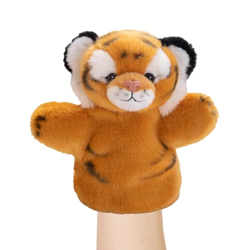 Dranng Handpuppen für Kinder,Handpuppen für Kinder, Cartoon-Tiger-Kleinkindpuppen, Niedliche Rollenspielpuppen, kleine Tigerpuppe, Geschichtenerzählspiel für Lehrer, Eltern, Kinder, Puppenspiel von Dranng